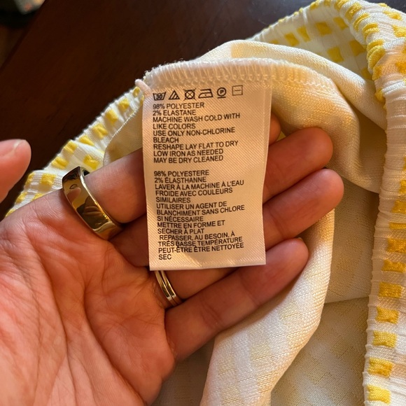 Urban Outfitters gingham yellow pants - Picture 6 of 7